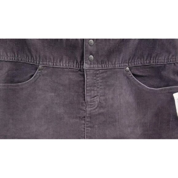 Athleta Ridge Corduroy Drawstring Sport Mini Skirt Purple Size 10 - Picture 2 of 7